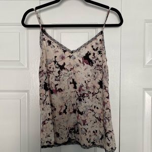 Forever 21 Spaghetti Strap Lace Trim Tank Top